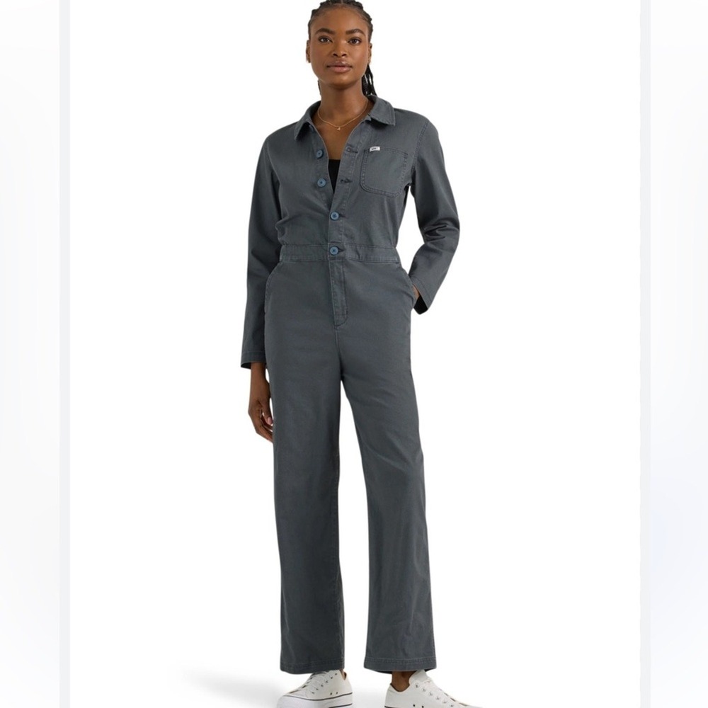 Lee workwear women's size‎ large Union-Alls jumpsuit overalls in Gray